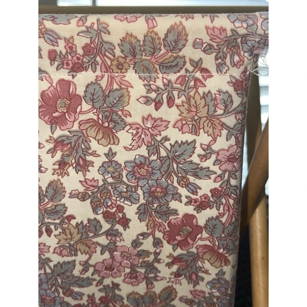 Vintage Foldable Sewing Yarn Knit Crochet Basket Caddy‎ Tote Bag Wood Frame MCM